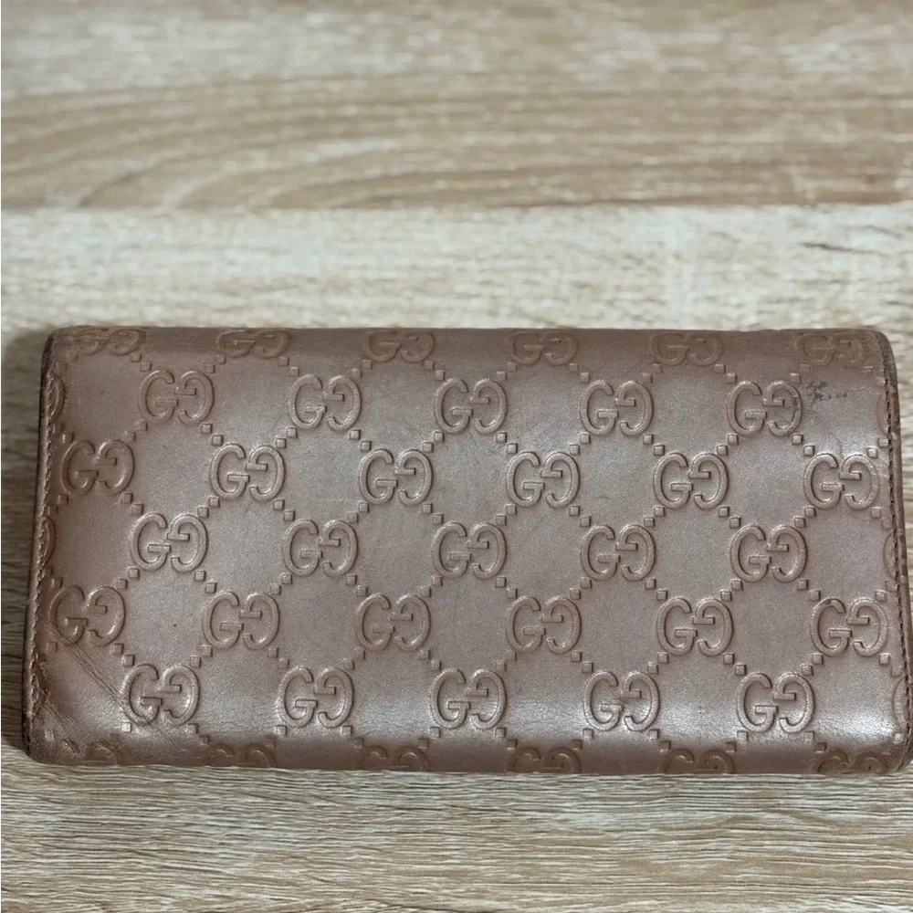 Authentic Gucci Guccissima - “Lovely Heart” Long Wallet - Picture 2 of 3